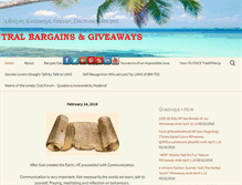 Tablet Screenshot of bargainsandgiveaways.org